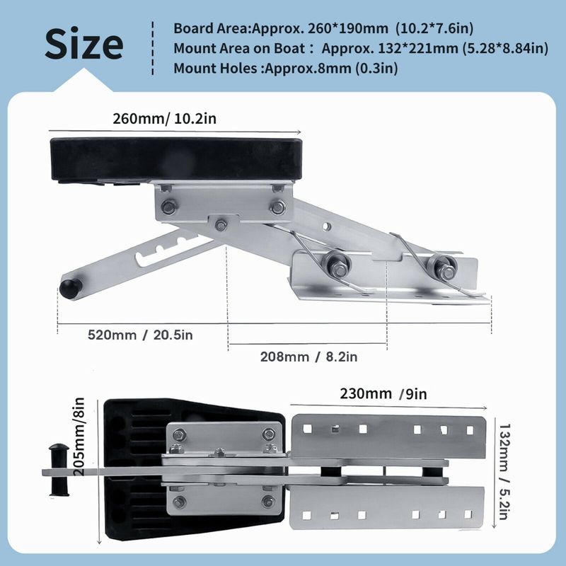 Suitable For Heavy-duty Aluminum Marine Outboard Motor Bracket With 20 HP