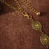 Women's Retro Engraving Metal Small and Exquisite Palace Style Adjustable Women's Waist Chain Fashionable Women's Waist Belt