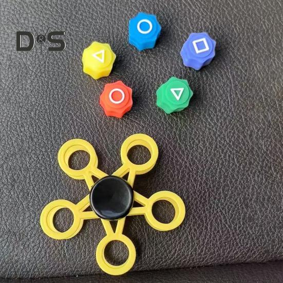 Catching Stone Fidget Spinner Leke DIY Spinnende Leke med Avtakbare Jacks Stone Barn Tenåringer Voksne Stress Angst Lindring Sensorisk Fingertupp Gyroskop