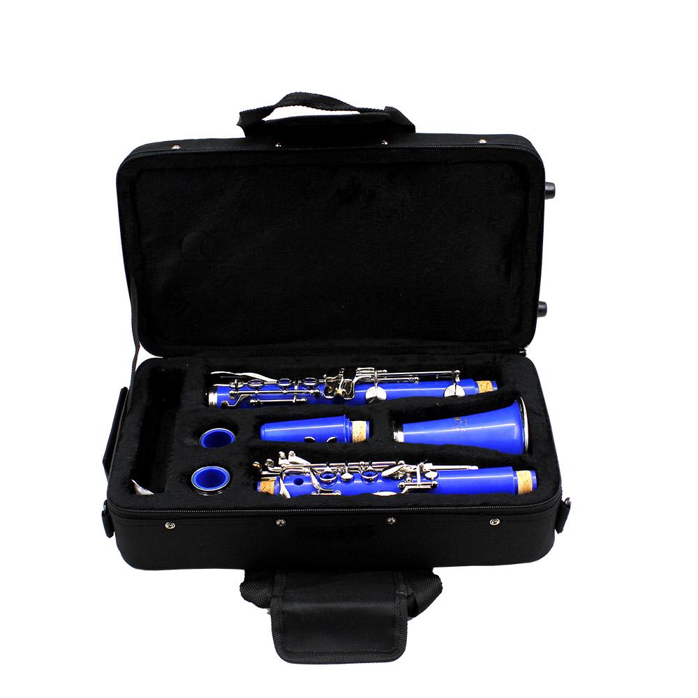 Water-resistant Oxford Cloth Gig Bag Box for Clarinet with Adjustable Single Shoulder Strap Pocket Foam Cotton Padded