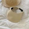 Raffia Summer Visors Hat Anti-UV Beach Straw Hats Fashion Foldable Sun Hat  for Woman