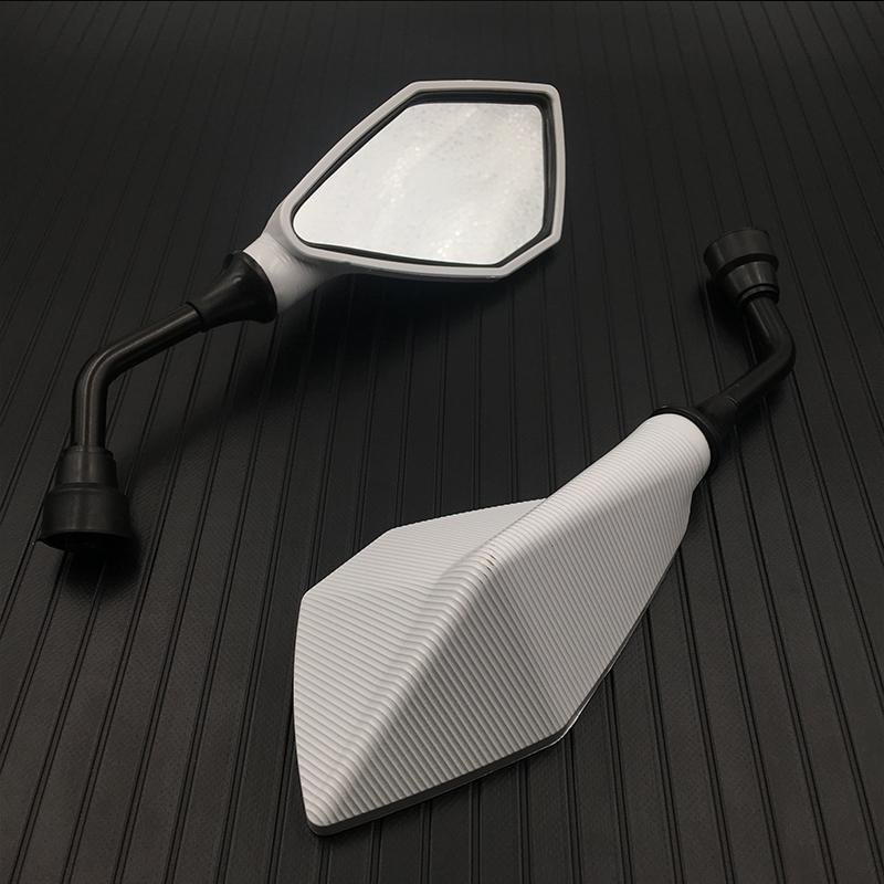1Pair Motorcycle Rearview Mirror Scooter Motocross Rearview Mirrors Electrombile Back Side Convex Mirror 10mm