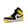 Air Jordan 1 Mid SE Yellow Toe Men Sneakers Black Black-Tour-Yellow-White 852542-071