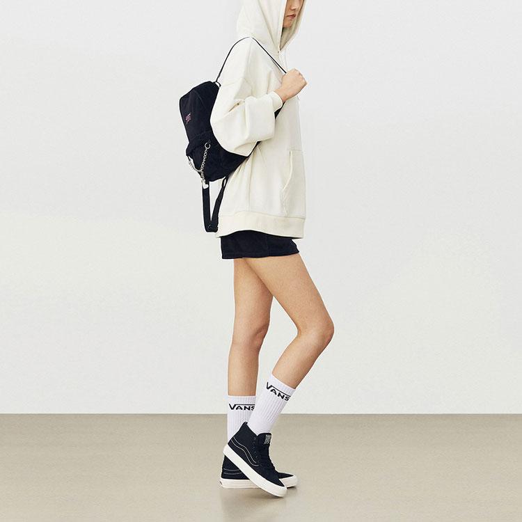 Vans Rainbow Print Sports Hoodie Women Tops Off-White VN0A5AUEFS8