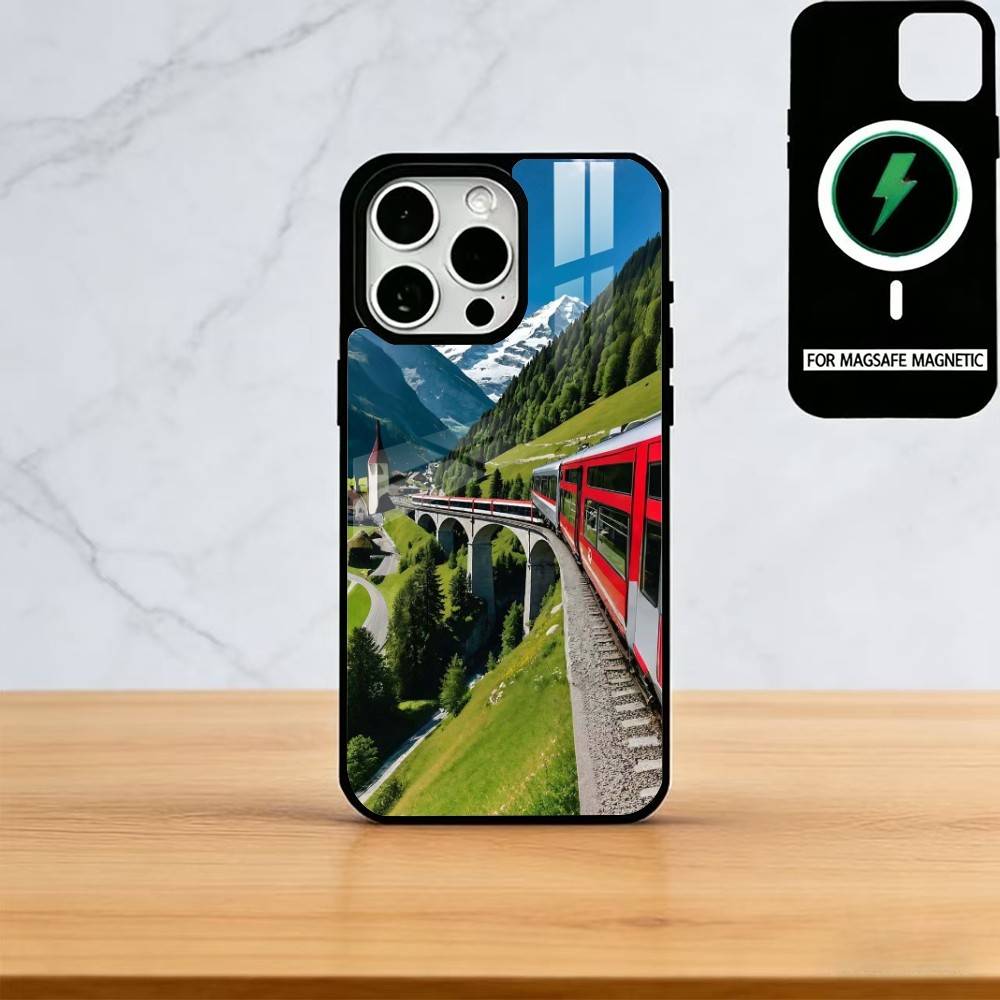 Magnificent Swiss Landscapes Phone Case For iPhone17,16,15,14,13,12,11 Plus,Pro Magnetic For Magsafe Wireless Charging