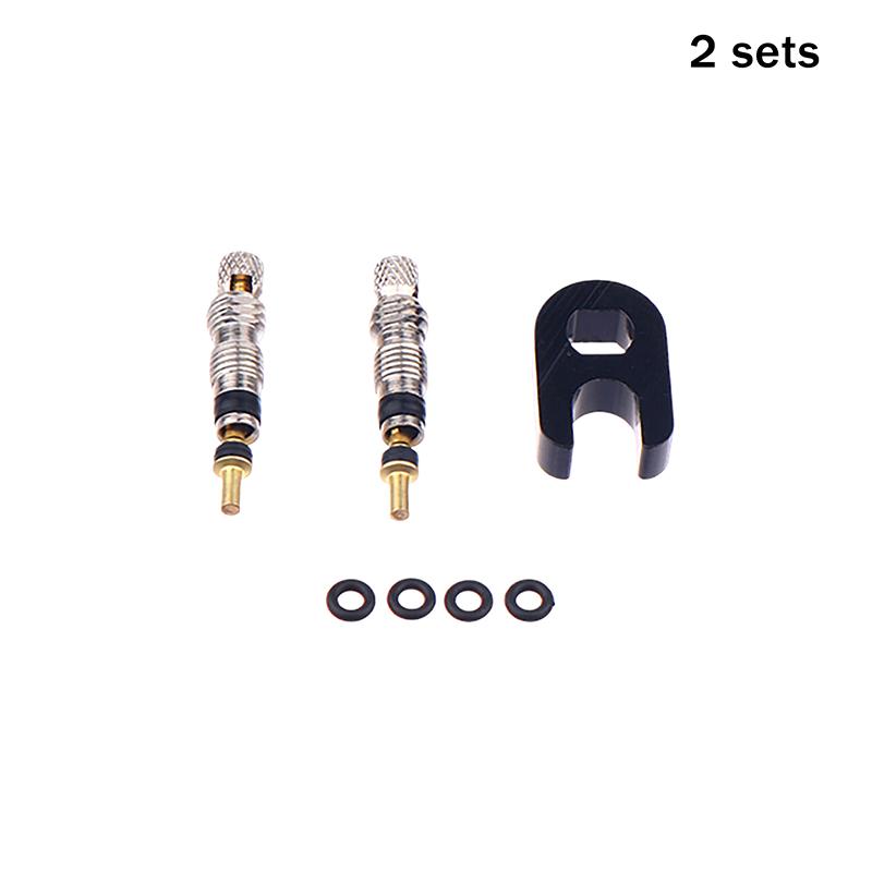 

1Set Brass Presta Valve Core Set 2/6/12Pcs Mountain Bike Road Bike Tube Replacement Presta Valve Core French Air Pump Tool