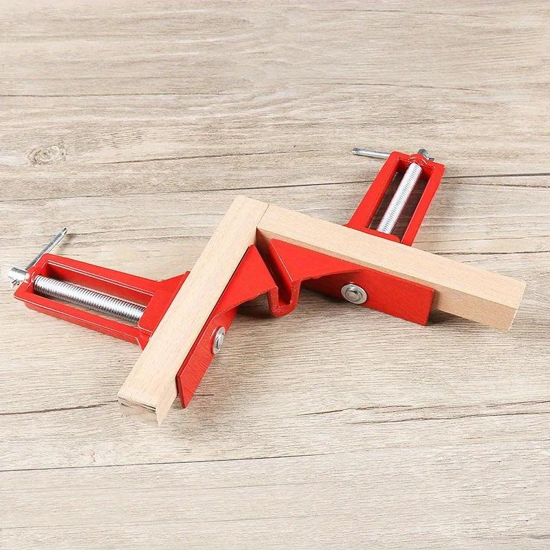 4 Stück 90-Grad-Winkelklemme 100mm Gehrungs-/Eckklemme für Bilderhalter Holzbearbeitung HT1758
