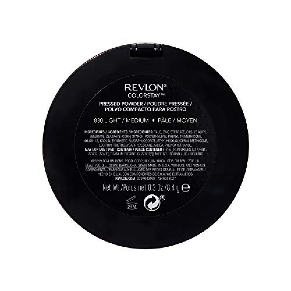 Revlon Face Powder  Colorstay 16 Hour Face Makeup  Longwear Medium  Full Coverage With Flawless Finish  Shine   Oil Free  830 Light Medium  0.3 Oz