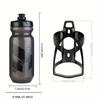 Bicycle Bottle Set Waterproof Anti Slip Toughness Lightweigt Bottle Holder BPA-Free 610ml Squeeze Leakproof Water Bottle