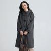Fengxun 100% Merino Wool Double-Faced Hooded Toggle Coat