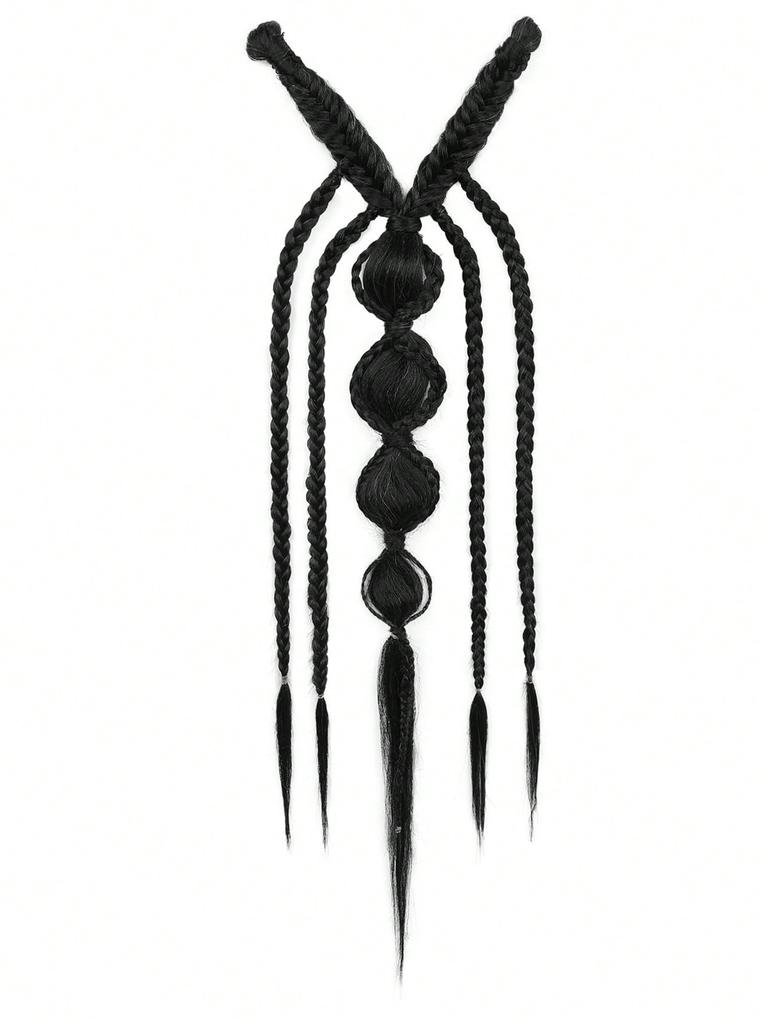 Clip-on Braided Hair Extensions - Bohemian-style Holiday Princess Braids