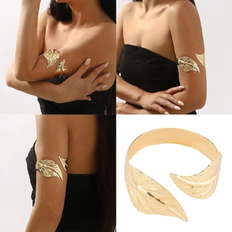 Lady Filigree Arm Chain Cuff Armlet Armband Open Bangle for Beach Arm Chain for Women Teenager Armlet Bangle