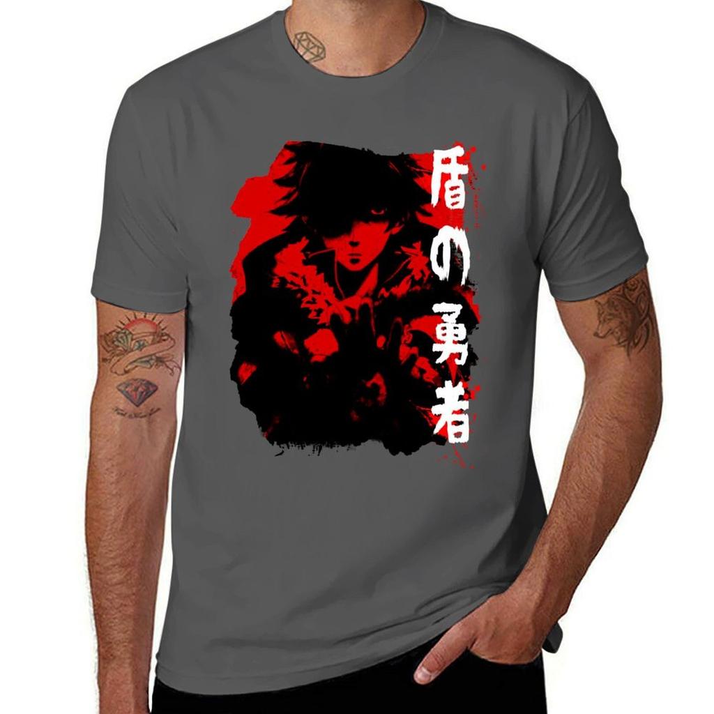 Naofumi The Cursed Hero T-Shirt Anime T Shirts Oversize T Shirts for Man Cotton T-Shirt