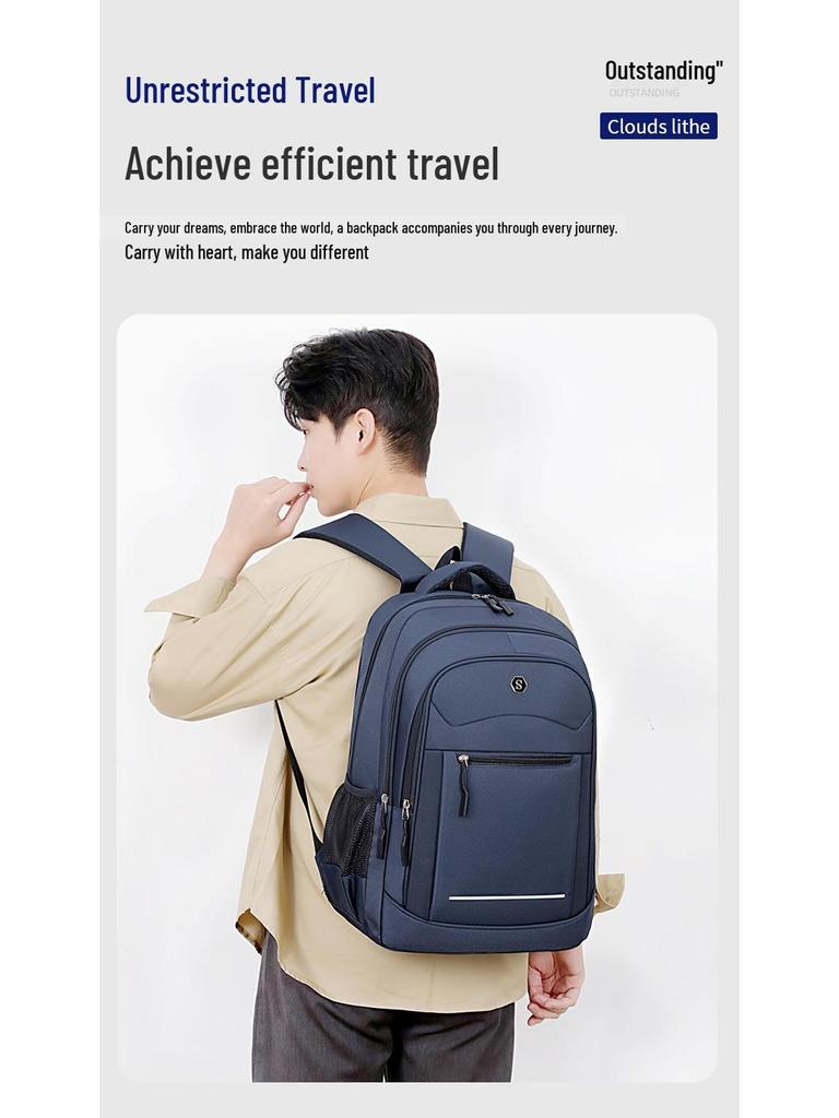 Cross-border Commuting Backpack: Large Capacity, Multifunctional, Water-resistant Laptop Bag for Students