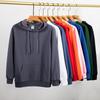 Personalized Custom Hooded Sweatshirt with Thin Design and Solid Color Round Neck Long Sleeved Sweatshirt