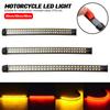 20cm 30cm 40cm Flexible Motorcycle LED Tail Light Strip 12V Flowing Water Blinker Indicator Signal Lamp Taillight Stop Lamp