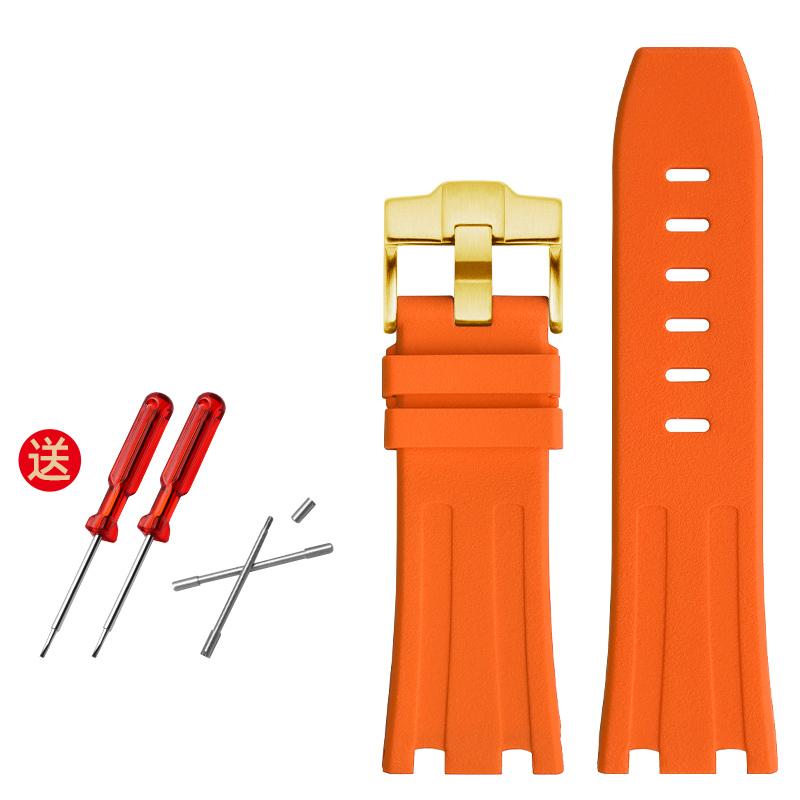 

Гумовий ремінець для годинника 28 мм для AP 15703 26470SO Чоловічий спортивний годинник Royal Oak Offshore Високоякісний браслет з ремінцем 28mm