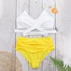 Sexy Women Bikini Print Bandage Two-piece Swimwear Swimsuit Beachwear Set