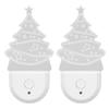 Xmas Tree LED Night Light Dusk To Dawn Sensor Plug and Play Energy Saving RGB Plug in Night Light fo