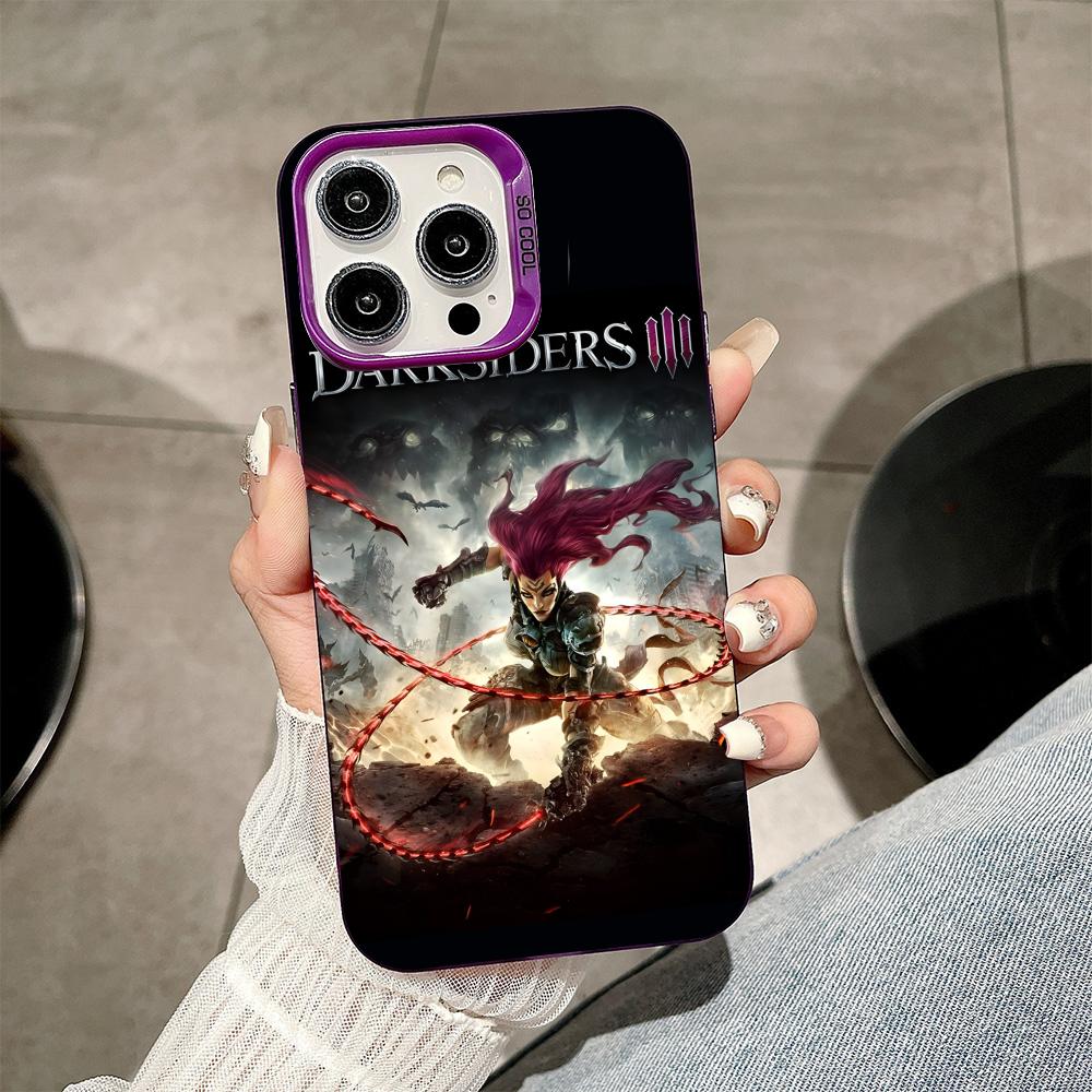 

Game Darksiders Mobile Phone Case for iPhone 17 16 15 14 13 12 11 X XR XS 8 7 Air Pro Max Plus Purple Translucent Colorful Cover iPhone X