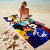 1Pc Cartoon Characters Together Beach Towel Quick Dry Multiuse For Beach Pool Gym Yoga Home Travel Christmas Halloween Xmas Gift Y1664