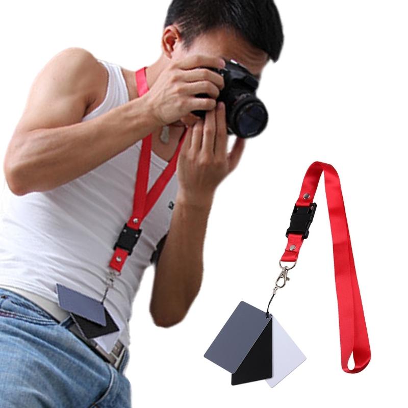 Compactly 18Degree Digital White Black Gray Card 18% Gray Card For Precise White Balance Correction In Photography