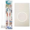 Adjustable Punching Needle Tool With 5 Embroidery Cloth and Threader 5mm Needle Tip For Embroidery Crafting Project