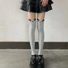 Harajuku Autumn Winter Lolita Kawaii Bear Socks for Woman Cartoon Cat Black Grey Thigh High Stockings Student Long Sock Hosiery