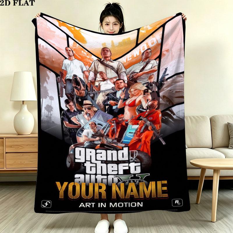 Custom Gta6 Blanket, High quality Comfortable for All Seasons, Home Decor, Warmth and Comfort