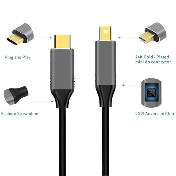 USB C to Mini Cable (USB-C to Cable, USB C to DP Cable