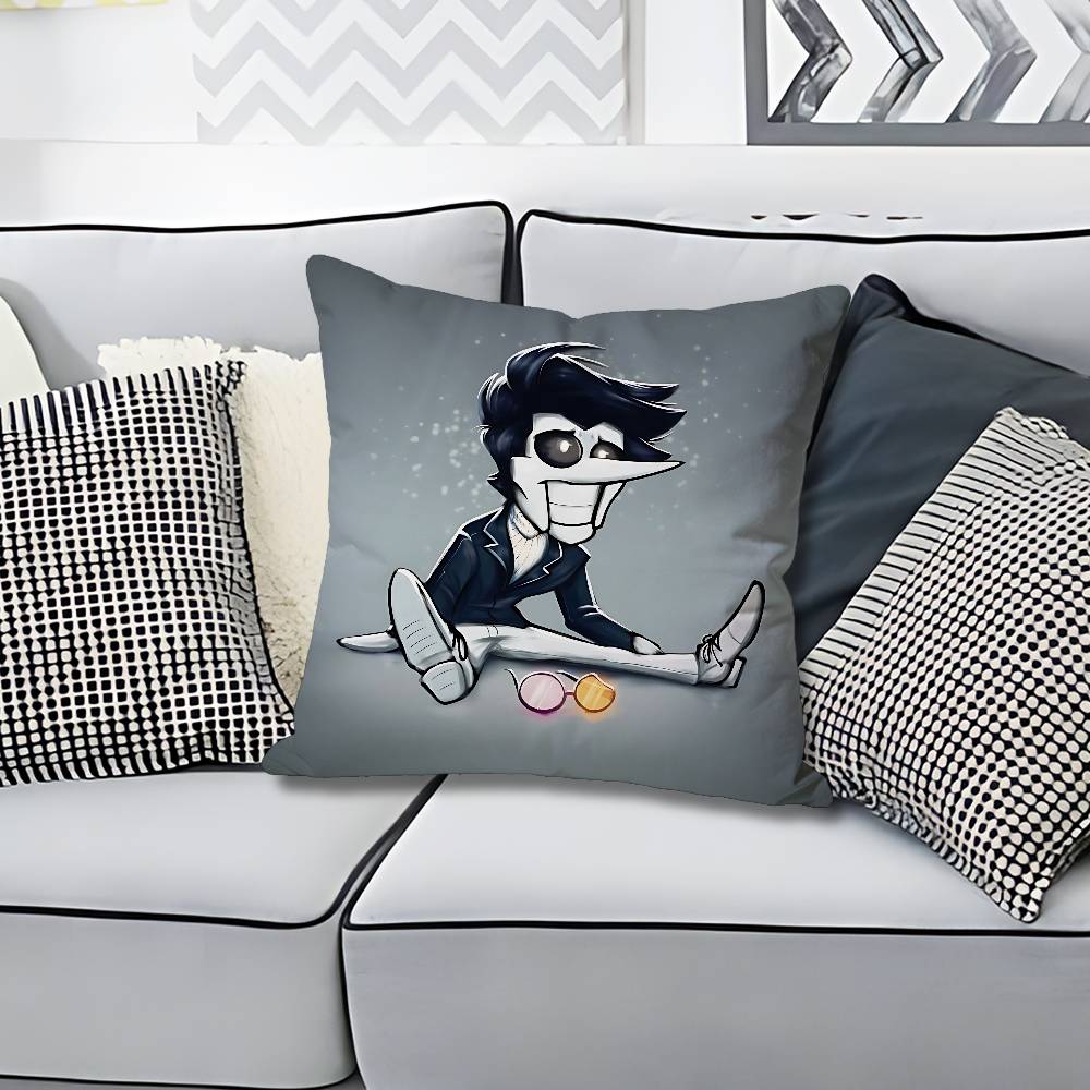 DDeltarune Game Spamton Anime Celebrity Merchandise AllMatch Printed Pillow Case Sofa Car Office Room Decoration Protector