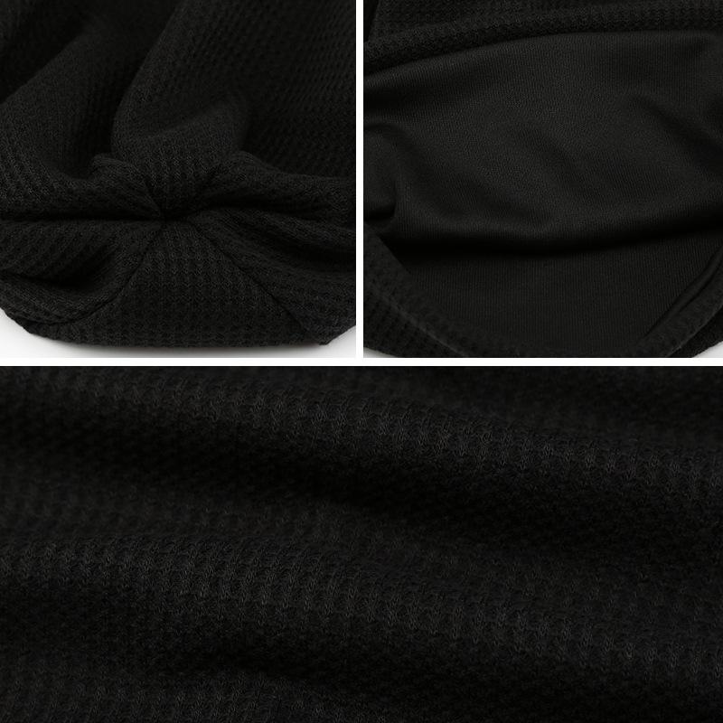 Einfarbige Baggy Mütze für Damen Herbst Winter Warm halten Gestrickte Mütze Hip Hop Punk Pullover Mütze Mütze