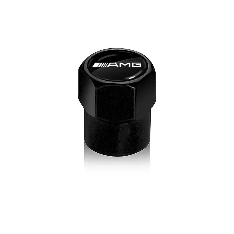 AABIF1 Car Valve Cap Wheel Tire Valve Caps Cover with Auto Stickers For Mercedes Benz C260 C200 C180 GLA/E/C Class E43 E260 E300 E320
