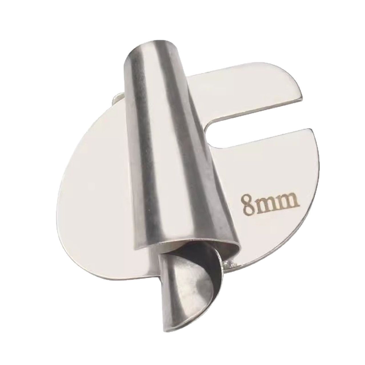 Universal Spiral Hemmer Foot for Domestic Sewing Machines 8mm Width Edge Rolling Attachment Compatible with Various Brands and Models One Size