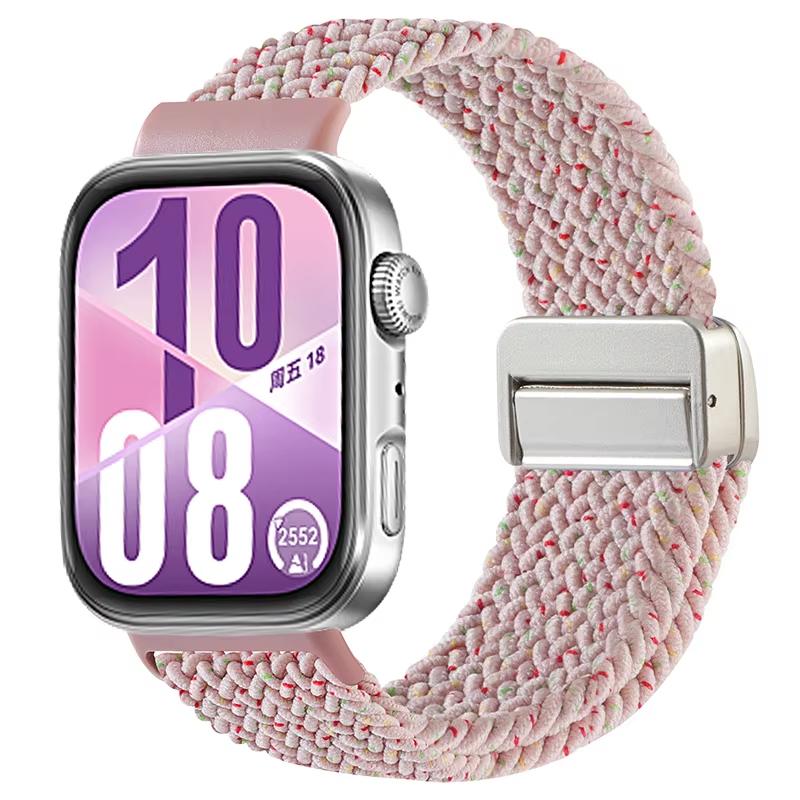 Magnetic band For HUAWEI watch fit 3 4 pro strap Smartwatch Accessories Braided solo loop Bracelet correa huawei watch fit4 band