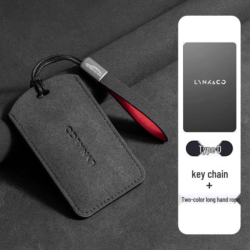 Key Case for 2024 Lynk & Co Models 09, 07, 08: Unisex NFC Card Holder with Car Logo and Gunmetal Buckle