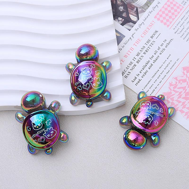 

3 шт. Мини-мультяшная красочная черепаха, кукла, украшение, микро-ландшафт, украшения из смолы, украшения для рабочего стола