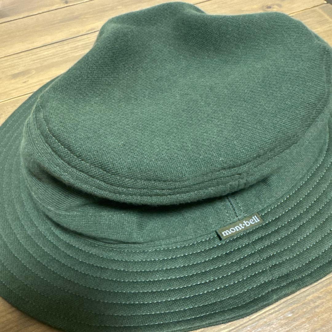 Used mont-bell outdoor hat olive green