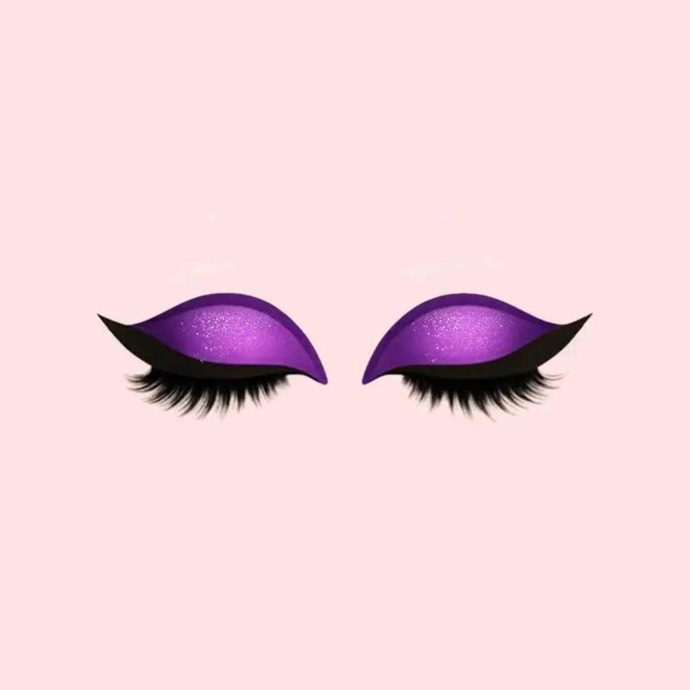 2 Pairs Self-Adhesive 3-in-1 Eye Makeup Sticker Quick Makeup Party Makeup Stickers Travel