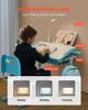 VEVOR Kids Study Chair and Desk Set, Study Desk and Chair for Kids with Table Lamp
