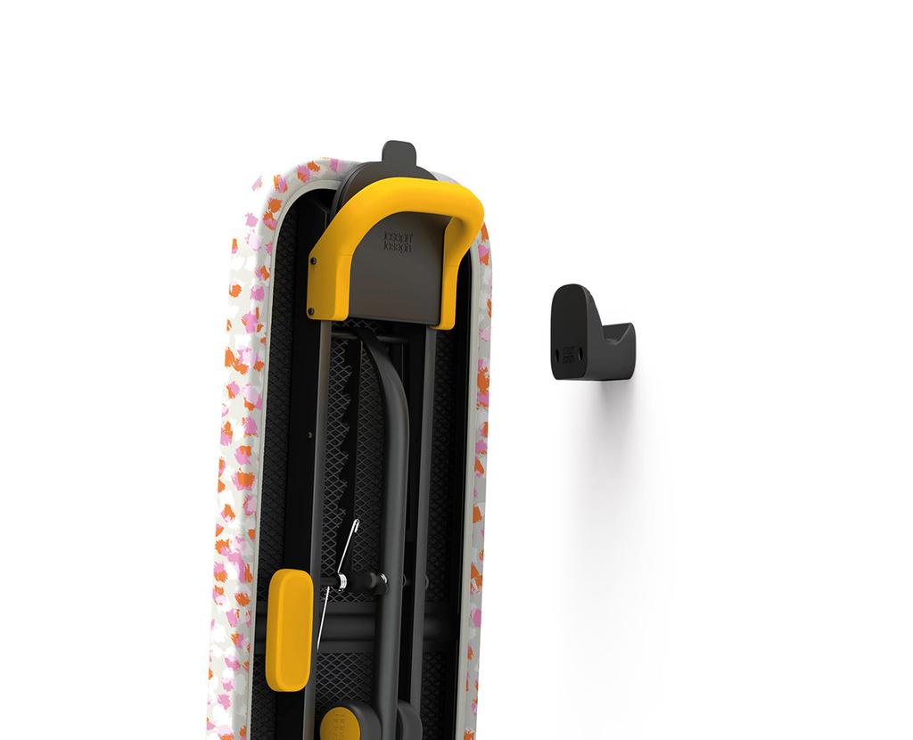 Joseph Joseph Glide Ironing Board 110 x Compact Adjustable Legs and Integrated Steam Ironing Printed Cotton Peach Blossom 50027 33cm, Heat-Resistant