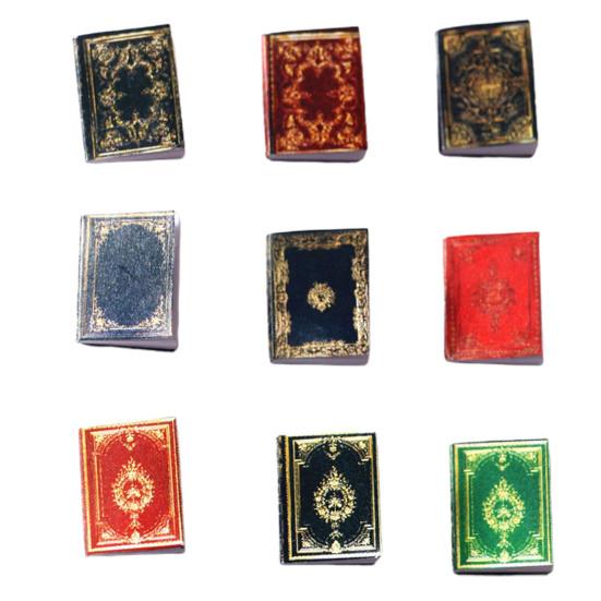 3 Pièces Maison de Poupée Livre Exquis Papier Facile à Utiliser 1:12 Livre Miniature Maison de Poupée Décoration Maison de Poupée