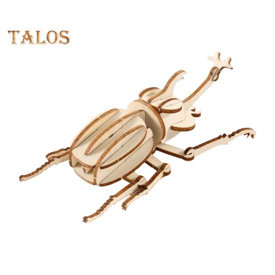 

3D головоломка в виде животного, самодельная деревянная мини-бабочка, стрекоза, пчела, жук, сверчок, головоломка, игра для детей и взрослых, развивающая игрушка для сборки животных B