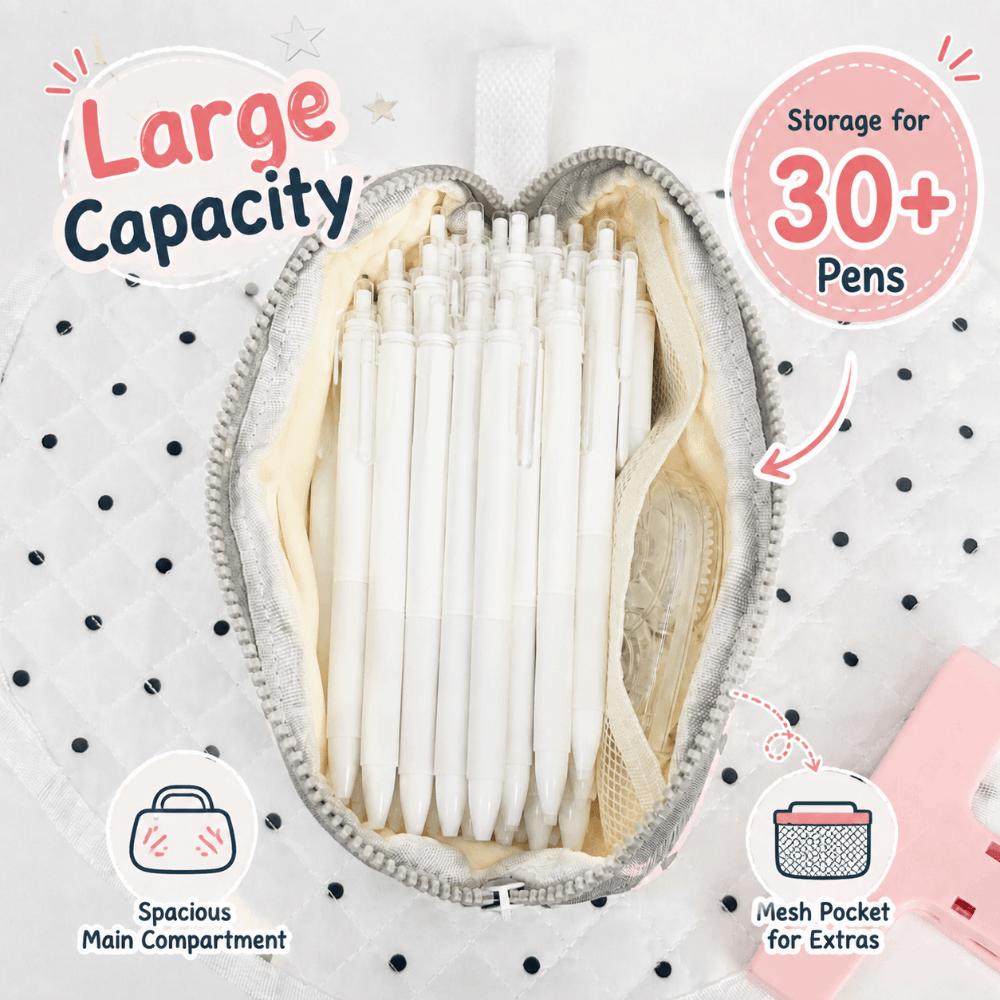Polka Dot Pen Bag Korean Style Stationery Bag INS Pencil Pouch  Back To School Gift