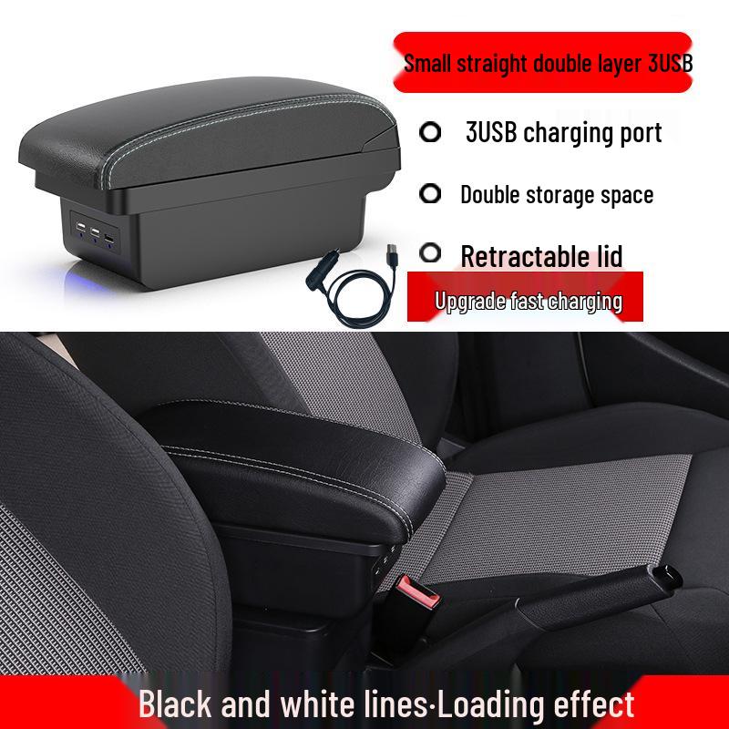 Ford Fiesta Armrest Box for Sedan & Hatchback Models - Upgraded Accessories