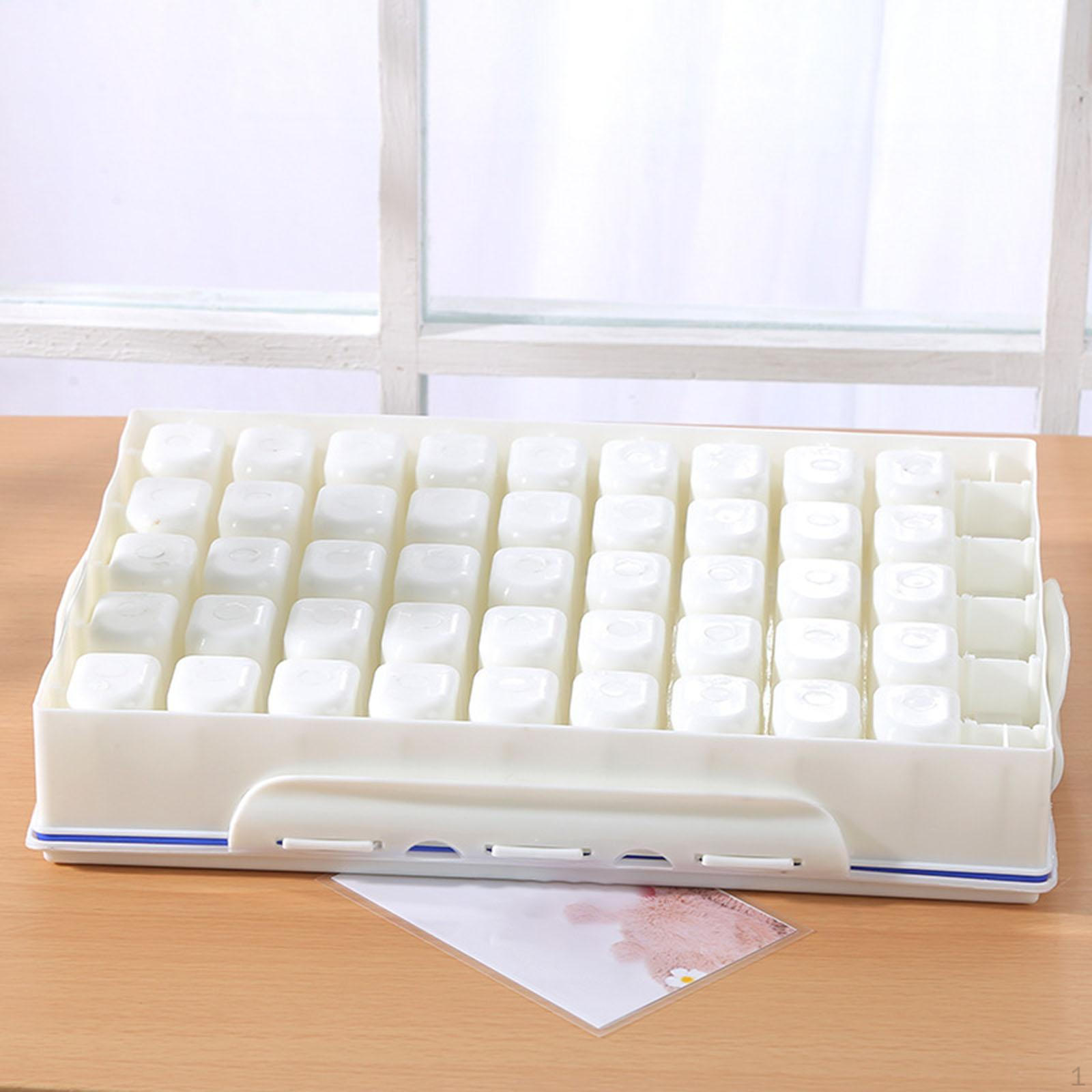 

Empty Watercolor Palette Paint Storage Box Carrying Case with Handle Tray Gouache Mixing