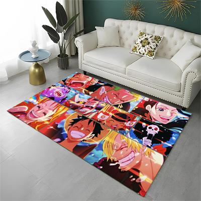 Anime Zoro One P-Piece Cartoon Carpet Rug for Playroom Bedroom Living Room Sofa Home Decor,kid Area Rug Non-slip Floor Mat