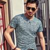 Abbigliamento da Uomo Manica Corta Girocollo Spalla Larga Sportivo Alta Elasticità Camicia Mimetica