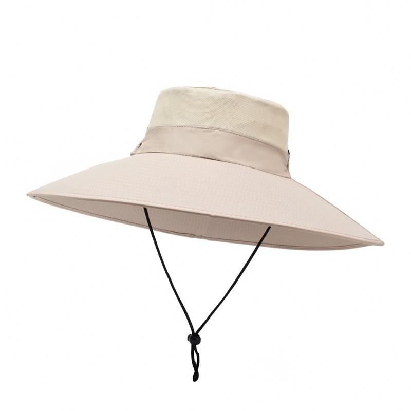 Men's 15CM Big Wide Brim Fisherman Hat Outdoor Waterproof Sun Hat Mountaineering Cap Fashion Hat Fishing Hats