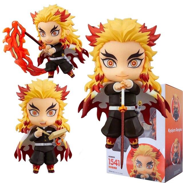 10cm Demon Slayer #1510 Tanjirou Action Figure Kyojuro Rengoku Giyu Tomioka Kimetsu No Yaiba Figure Hashibira Inosuke Figurine